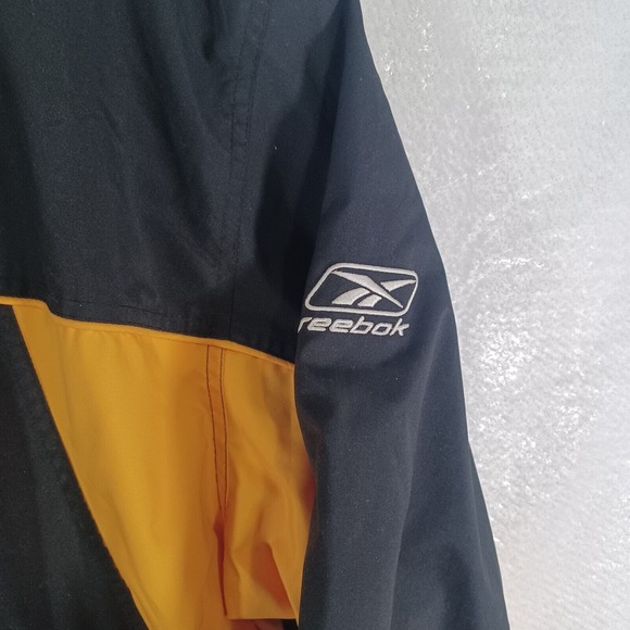 NFL Team Apparel On Field Adult XL STEELERS Pullover Jacket Black Yellow Reebok - Picture 4 of 11